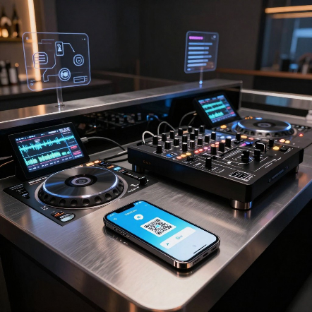 DJ оборудование и телефон
